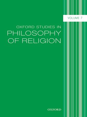cover image of Oxford Studies in Philosophy of Religion, Volume 7